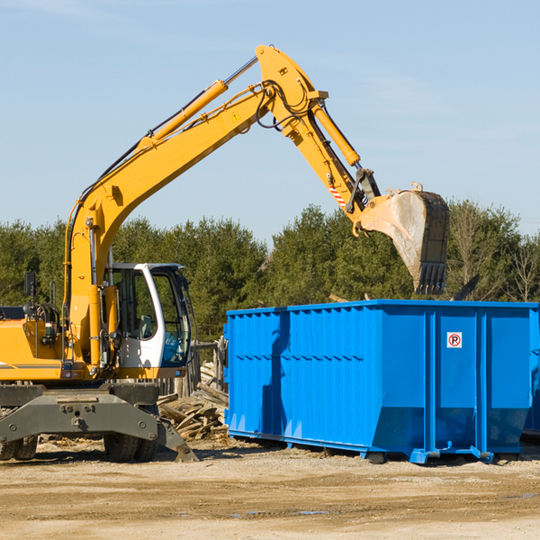 are there any restrictions on where a residential dumpster can be placed in Johnston Ohio